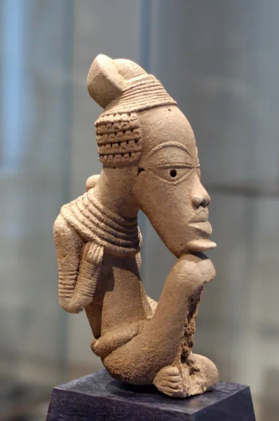 Ancient Nok terracotta sculptures and archaeological artifacts on display